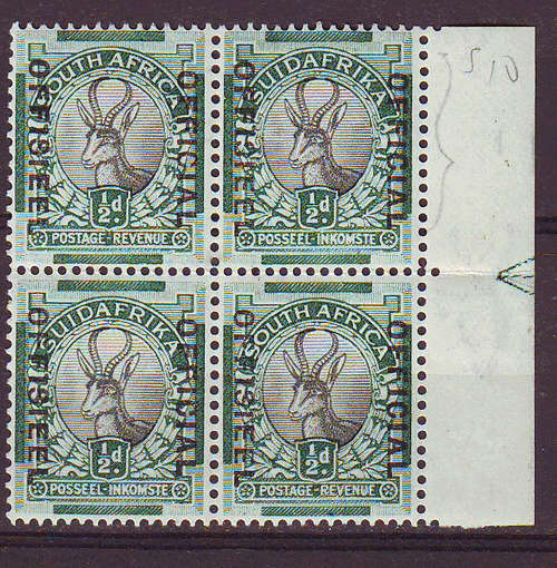 Union of South Africa- OFFICIALS -see scan