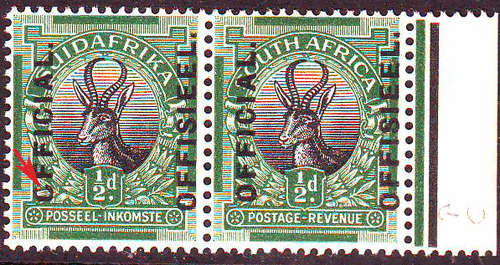 Union of South Africa OFFICIALS variety- -see scan