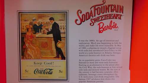 Barbie Mattel Soda Fountain Sweetheart Coca Cole 1st