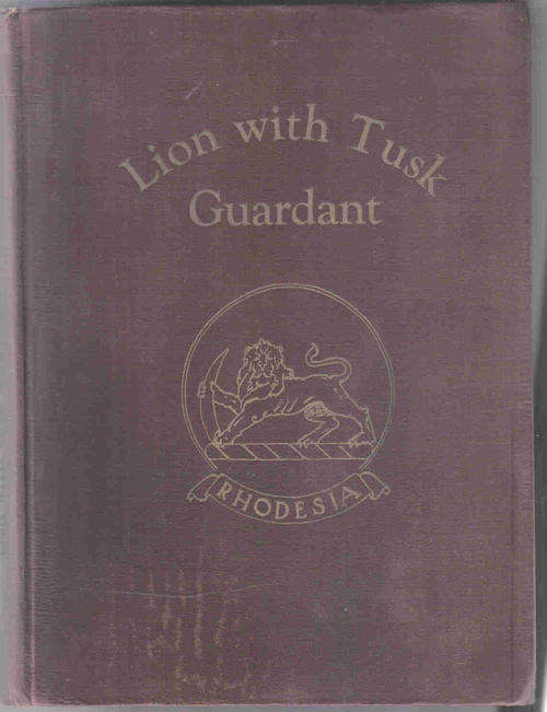 Lion withTusk Guardant - JF MacDonald ( Rhodesiana )