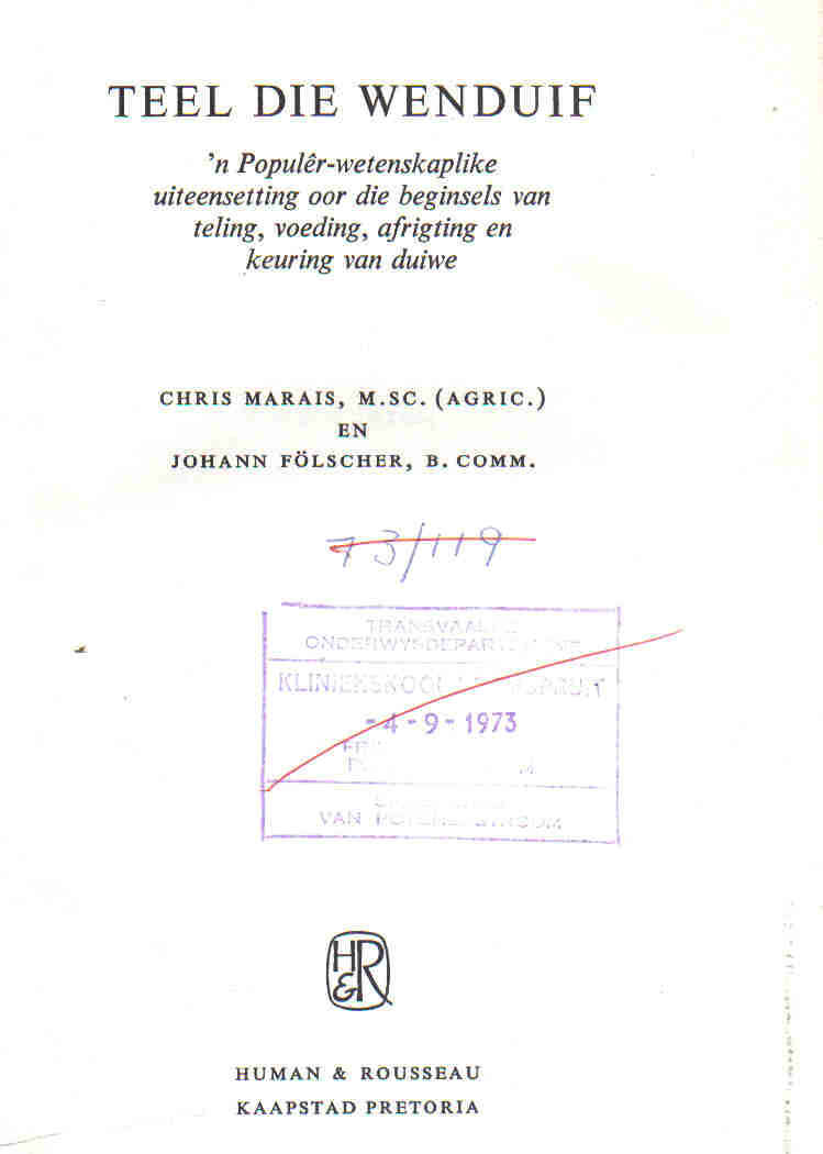 Teel die Wenduif --- Marais en Folscher