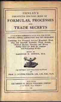 Henleys Twentieth Century Formulas, Processes and Trade Secrets