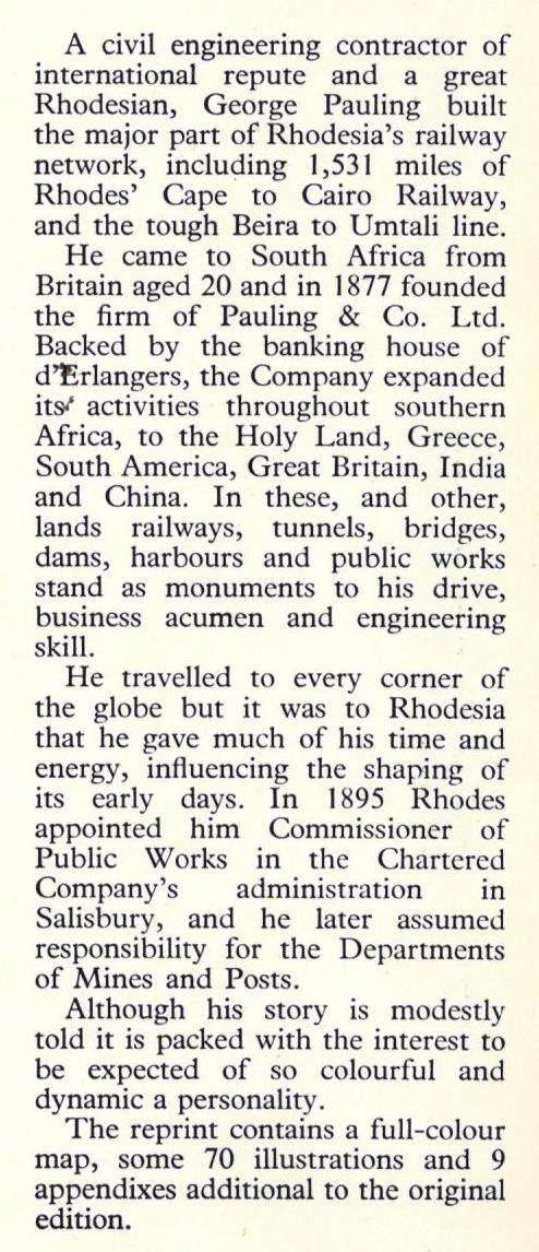 The Chronicles of a Contractor  --  George Pauling