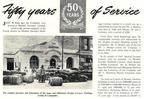 Durban From its Beginnings to its Silver Jubilee  --  Felix Stark