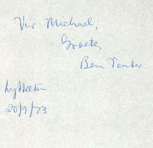 Frik  --  Ben Venter   --   Geteken