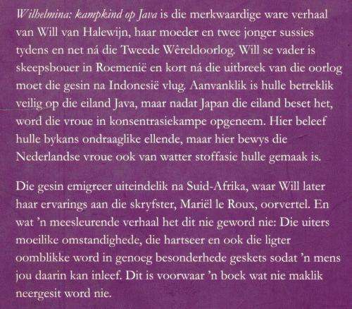 Wilhelmina - Kampkind op Java  --  Mariel le Roux