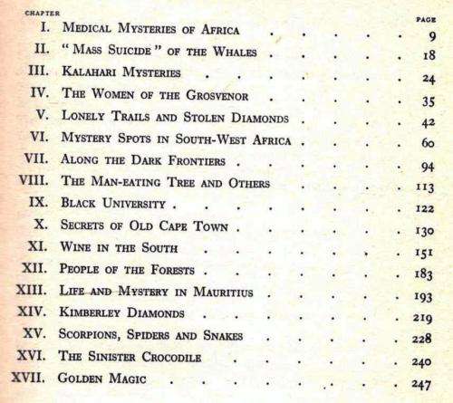 Secret Africa  --  Lawrence Green