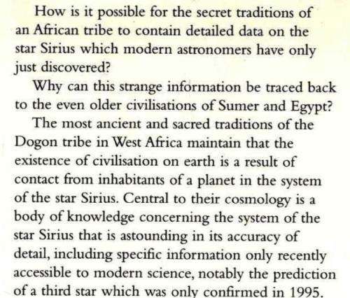 The Sirius Mystery - Robert Temple. Alien Contact.