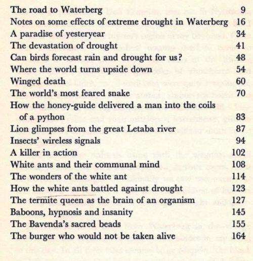 The Road to Waterberg  --  Eugene Marais