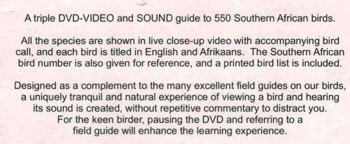 Gibbon's Birds of Southern Africa -   Slip Case Set of 3 DVDs