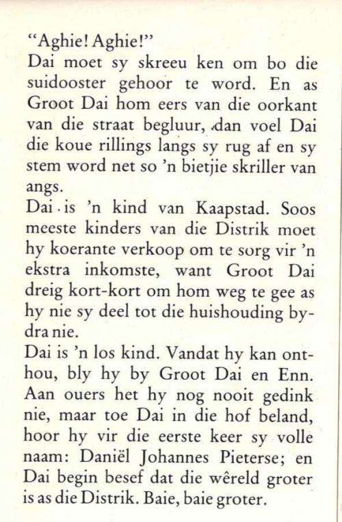 Dai 'n Kind van Kaapstad  --  Jan J van der Post