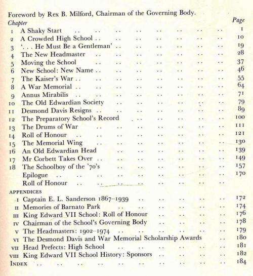 The Story of King Edward School  --  A P Cartwright  -  Signed