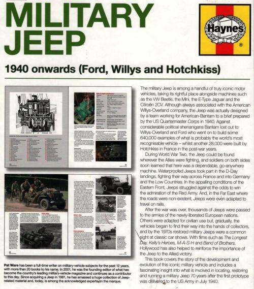 Military Jeep  --   Haynes