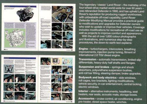 Land Rover Defender Modifying Manual  - Lindsay Porter
