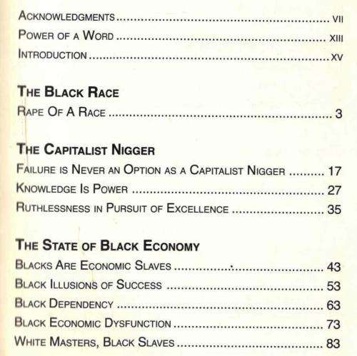 Capitalist Nigger - The Road to Success  --  Chika Onyeani