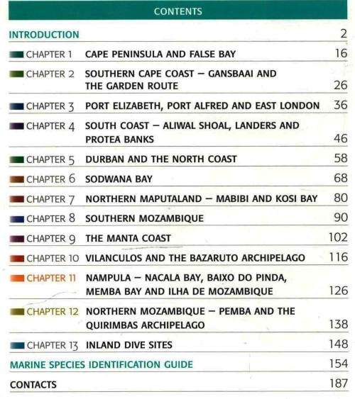 Atlas of Dive Sites of South Africa and Mozambique --  MapStudio