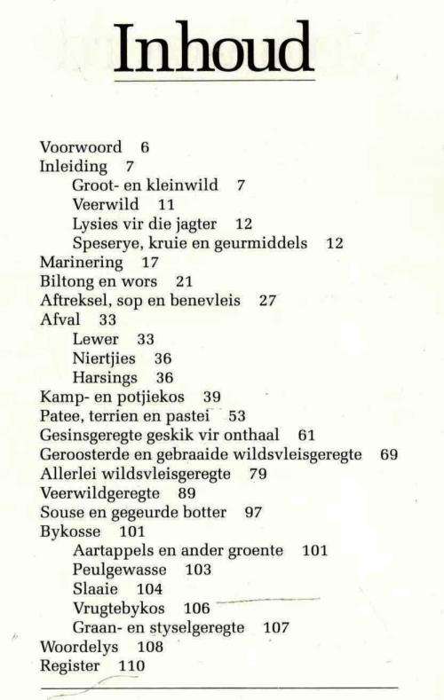 Suid-Afrikaanse Wildsgeregte - Rina Pont
