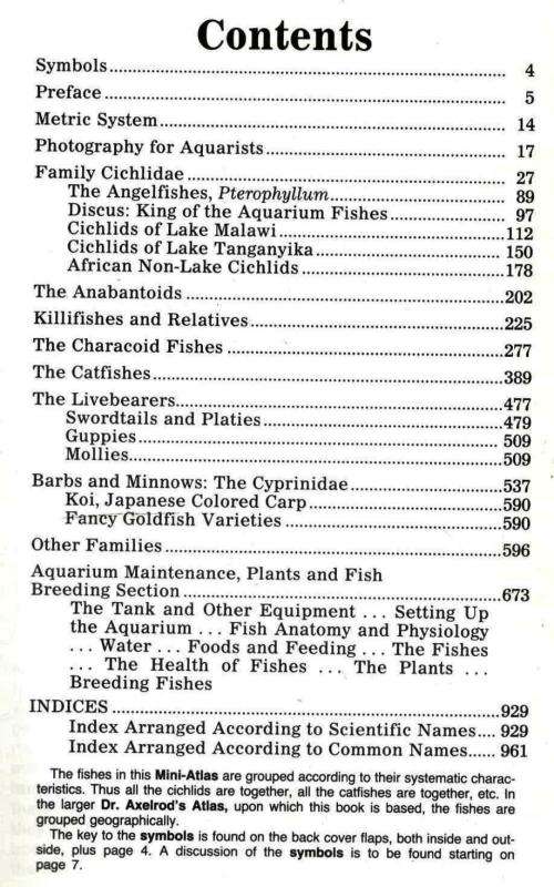 Dr Axelrod's Mini-Atlas of Freshwater Aquarium Fishes
