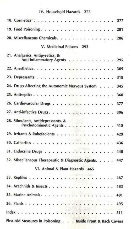 Handbook of Poisoning  -  Robert H Dreisbach