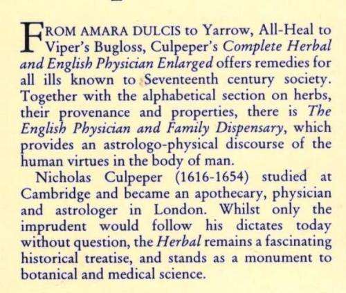 Culpeper's Complete Herbal