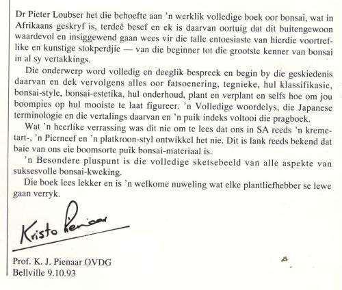 Bemeester Bonsai  -  PieterLoubser