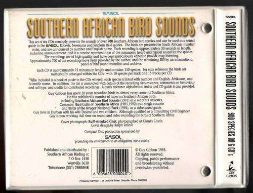Southern African Bird SongsGuy Gibbon / SASOL