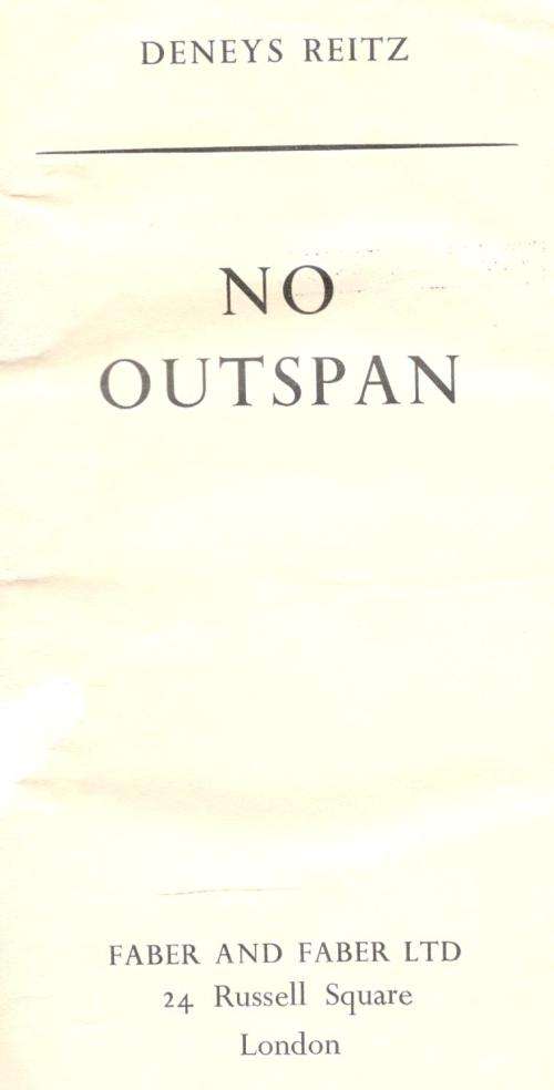 No Outspan  -  Deneys Reitz