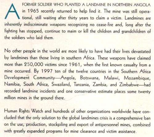 Still Killing ---    Landmines in Southern Africa