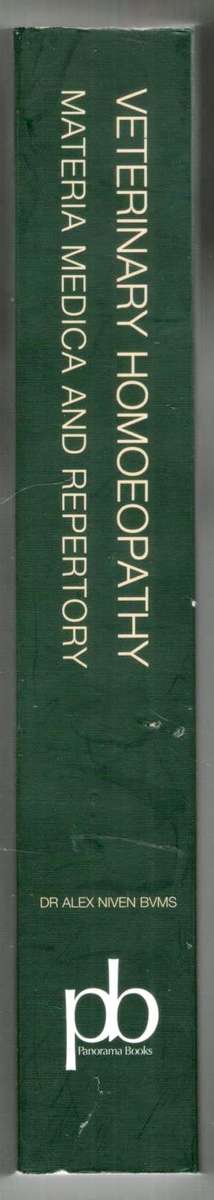 Veterinary Homoeopathy - Materia Medica and Repertory Including Nosodes - Dr Alex Niven