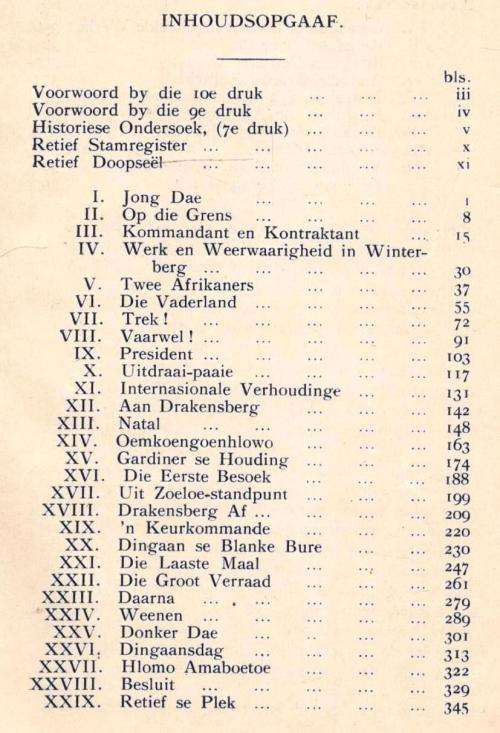 Piet Retief -  Gustav S Preller  -  1920