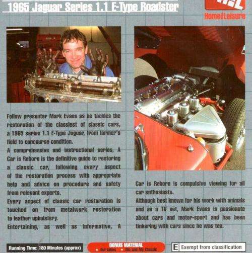 A Car is Reborn - DVD - Complete Restoration of a 1965 E-Type