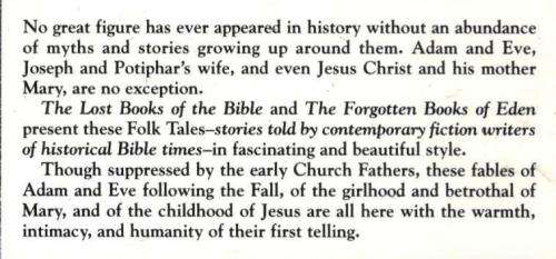 Lost Books of the Bible and the Forgotten Books of Eden