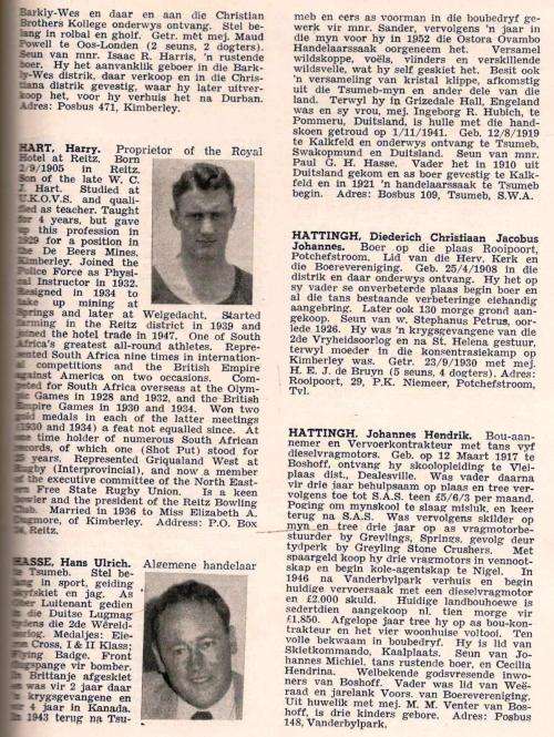 Album van SA Volksfigure en Prominente Persone (1956-1958)