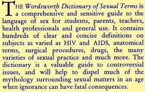 The Woodsworth Dictionay of Sexual Terms - Michael A Carstens