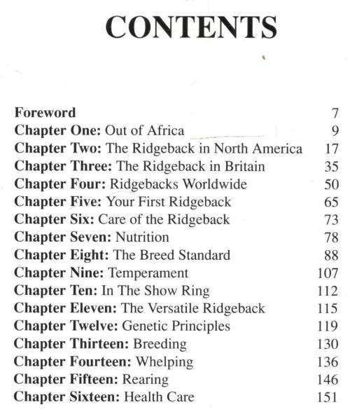 The Complete Rhodesian Ridgeback - Nicholson and Parker