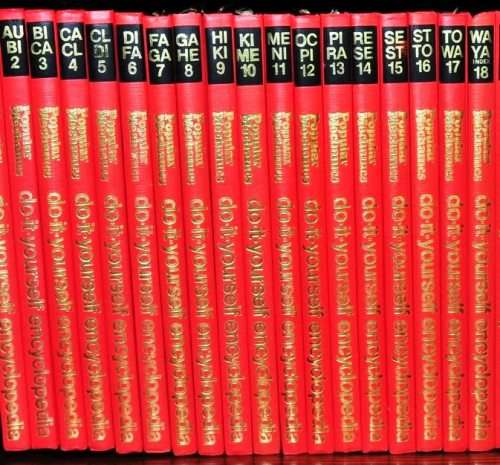 Popular Mechanics --  do-it-yourself encyclopedia - Complete 18 Volume Set