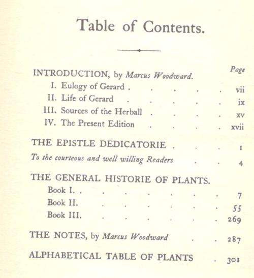 Gerard's Herbal - The History of Plants  -  Edited by Marcus Woodward