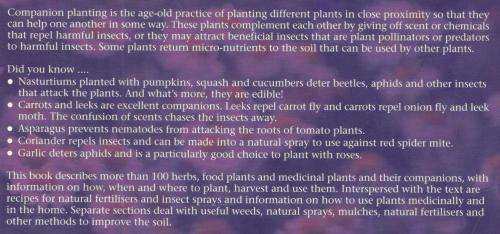 Companion Plants -  Margaret Roberts
