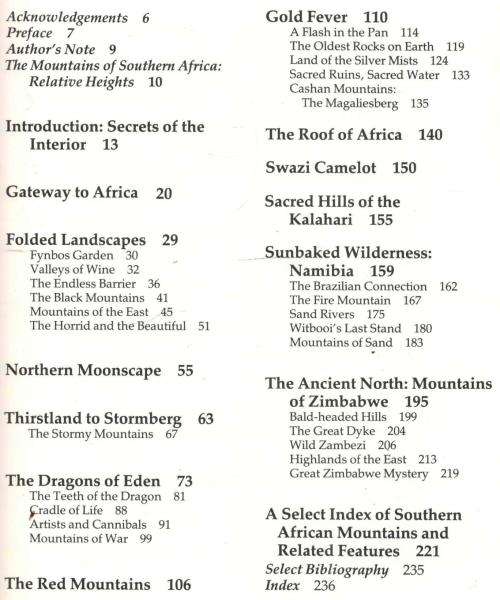 Mountain Odyssey in Southern Africa --  David Coulsen