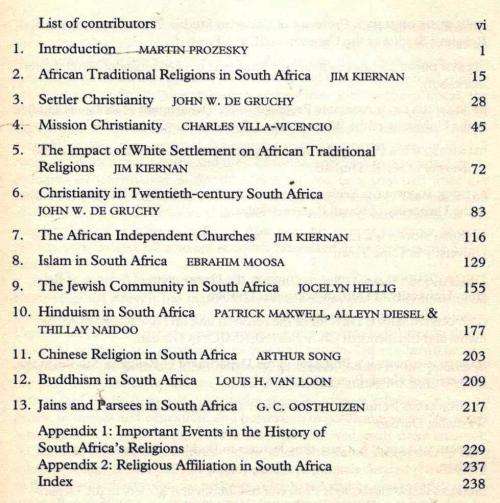 Living Faiths in South Africa  --  Martin Prozesky and John de Gruchy