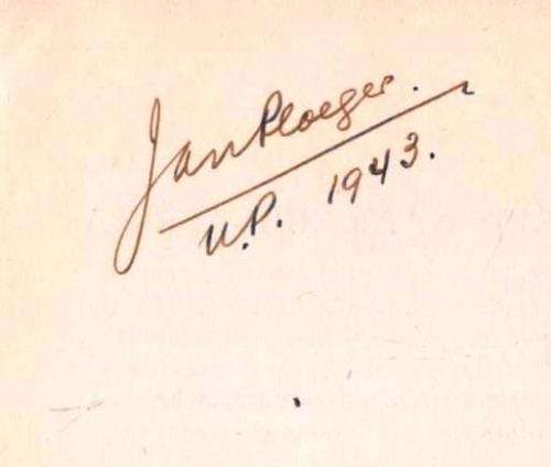 Indrukken van Een Reis Naar Zuid-Afrika  --  H Bloem - Ex Libris van en Geteken deur Dr Jan Ploeger