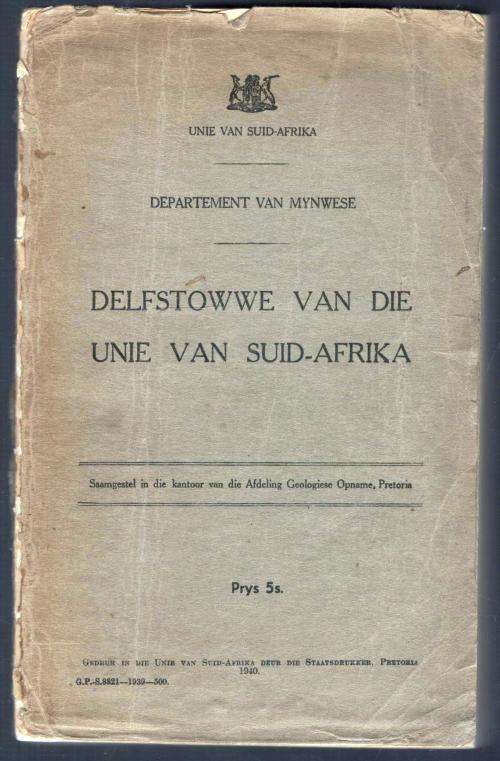 Delfstowwe van die Unie van Suid-Afrika
