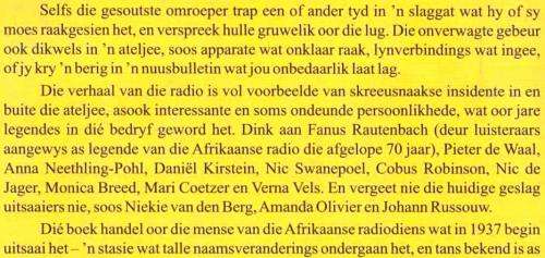 'n Harde Turksvy Om Te Kraak -  Herinneringe van 'n Uitsaaier  --  Robert Young