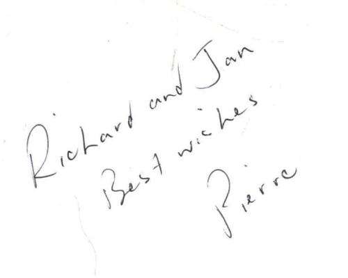 Enter Exit  --   Pierre Croquet de Rosemond  --  Signed by Pierre