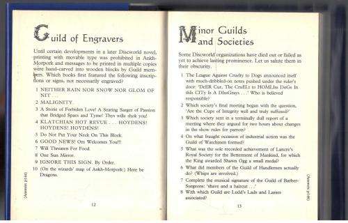 The Wyrdest Link Terry Pratchett's Discworld Quizbook  -  David Langford
