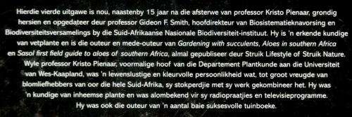 Watter Blom is dit ?  Kristo Pienaar en Gideon F Smith