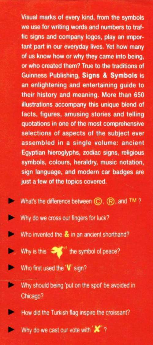 The Guinness Encyclopedia of Signs and Symbols  -  John Foley