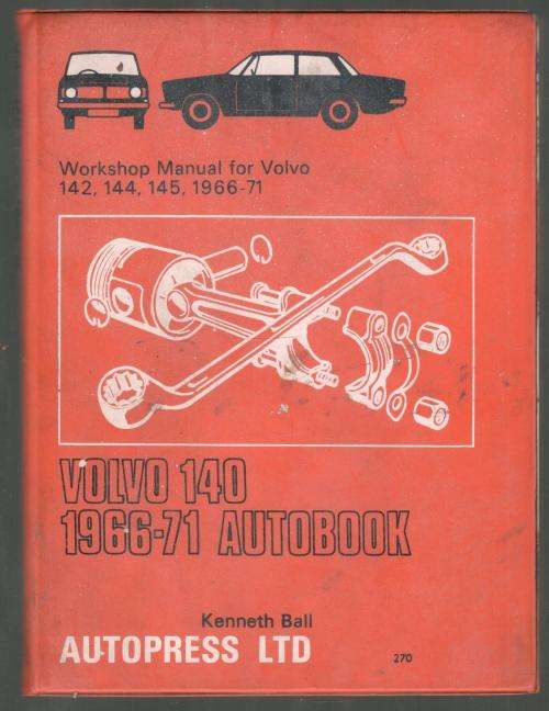 Workshop Manual for Volvo 142 144 145 1966-71  -  Autopress