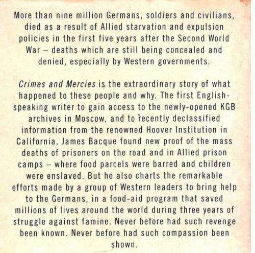 Crimes and Mercies   ---   James Bacque