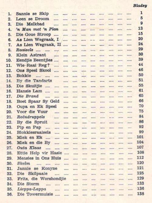 Vuurpylreeks  --  Gelukkige Dae  -  Standerd 1